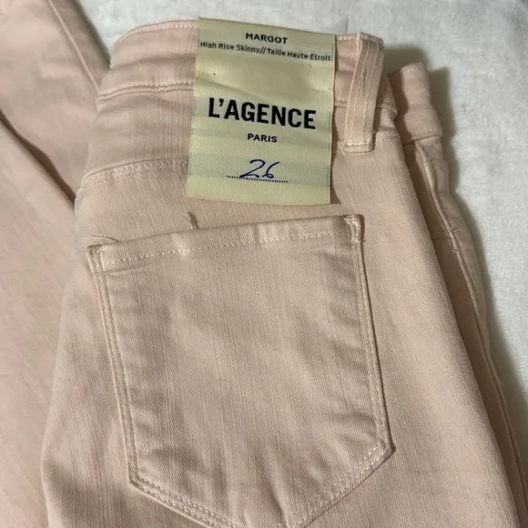 $135 L'AGENCE Margot High-Rise Skinny Crop Jeans 26