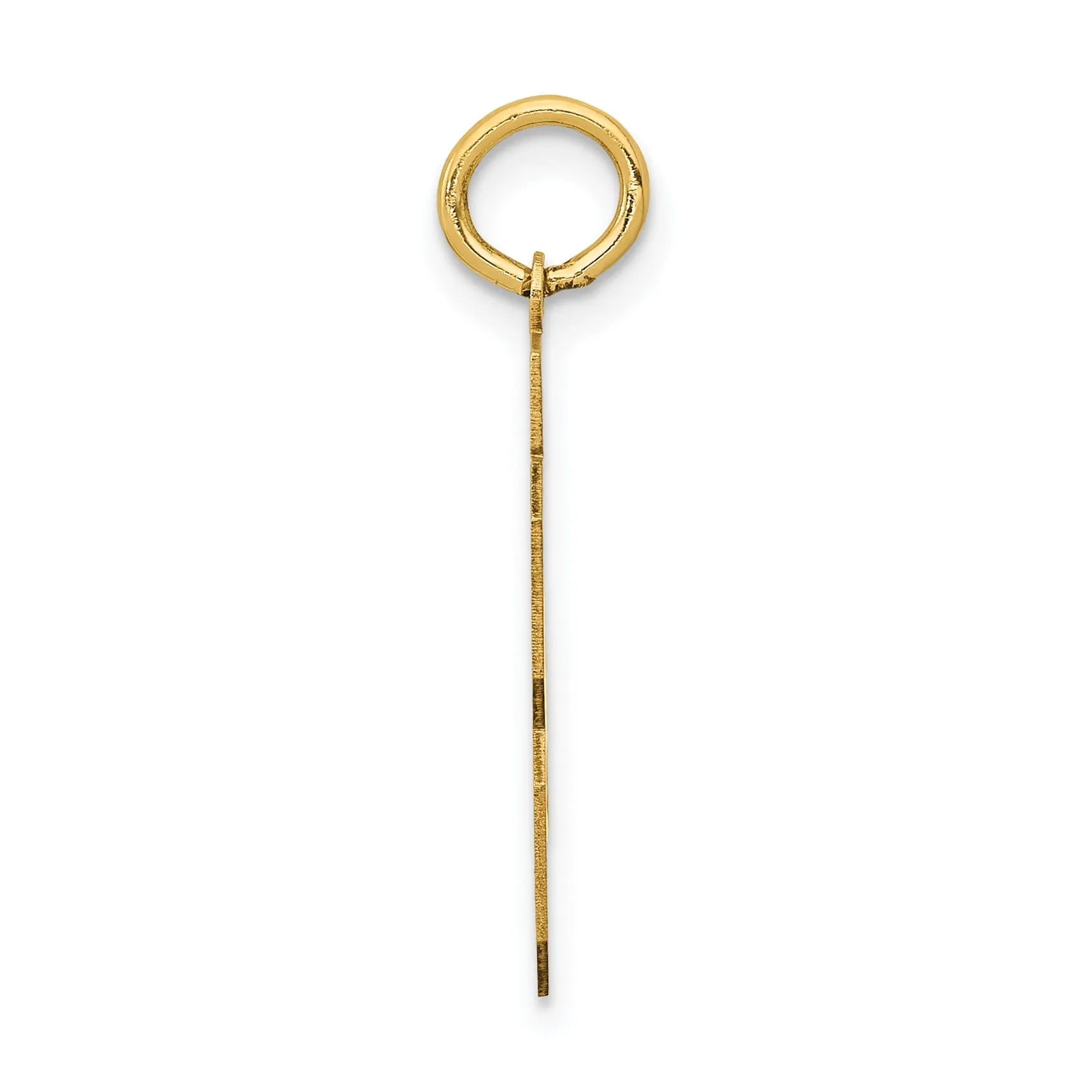 14K Yellow Gold Polished Finish Medium Size Number 23 Charm Pendant