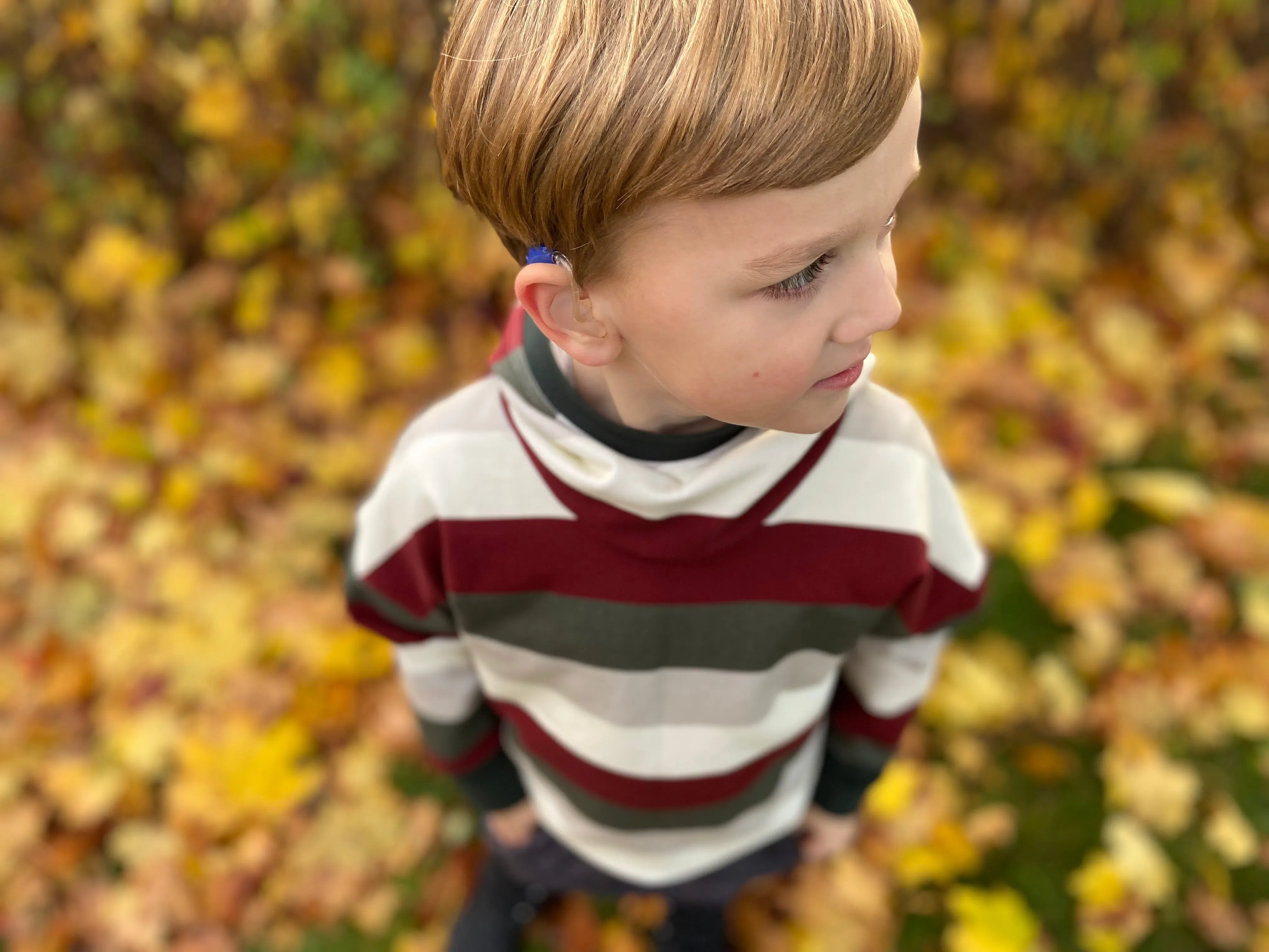 3-6y Holiday Stripe Slouchy Hoodie - Grow With Me