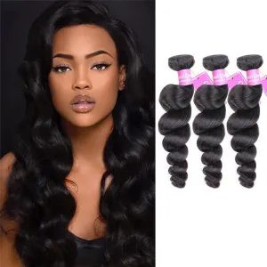 3 Bundles Loose Wave Unprocessed Human Virgin Hair