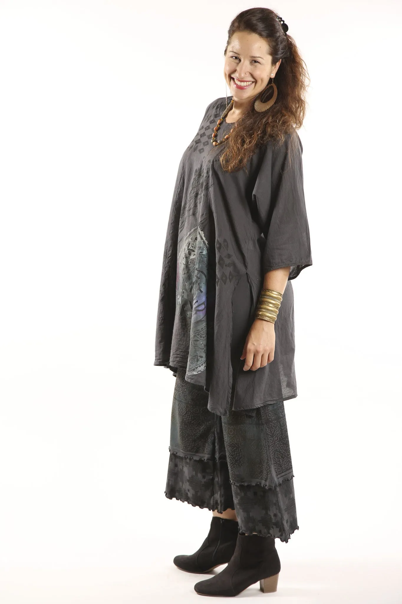 3239-Wide Petaloon Black-P