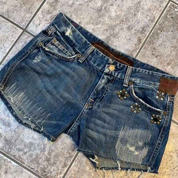 7 for All Mankind Embellished Shorts