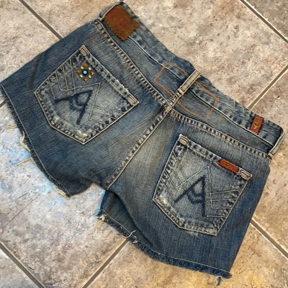 7 for All Mankind Embellished Shorts