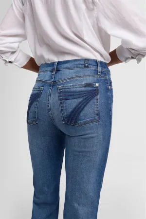 7 For All Mankind Trousers Womens Dojo Tailorless Mid-Rise