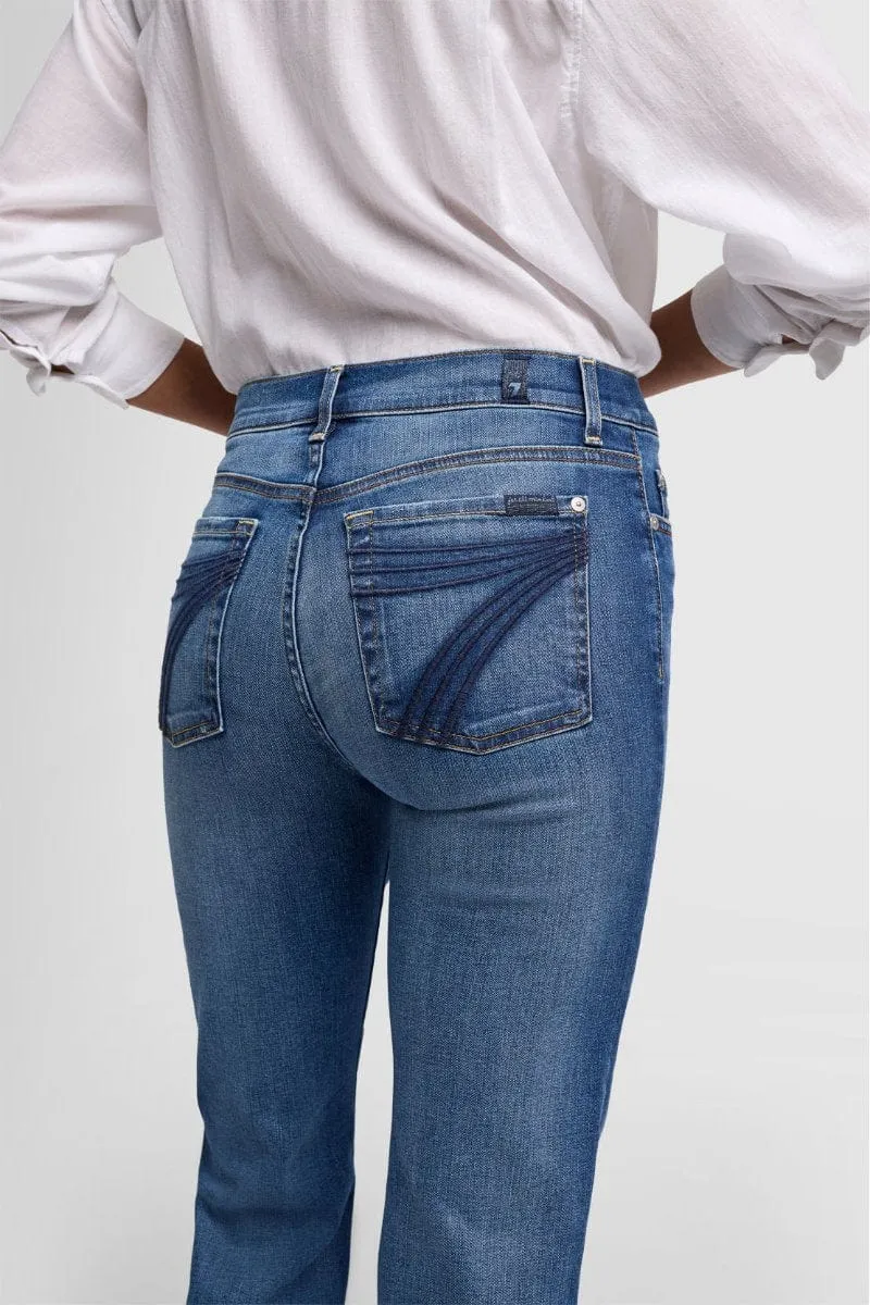 7 For All Mankind Trousers Womens Dojo Tailorless Mid-Rise