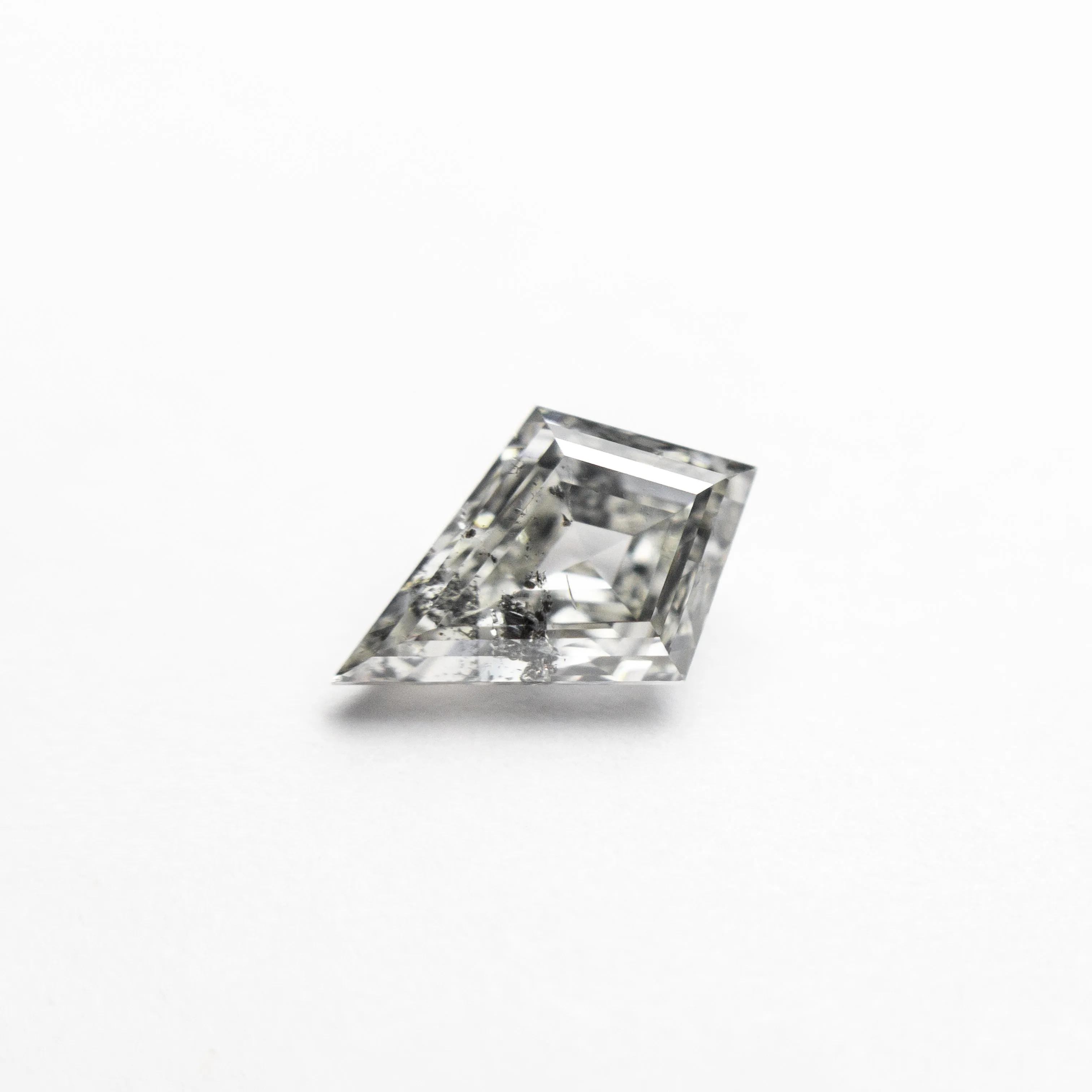 .85 CARAT CANADIAN SALT AND PEPPER DOUBLE CUT KITE DIAMOND