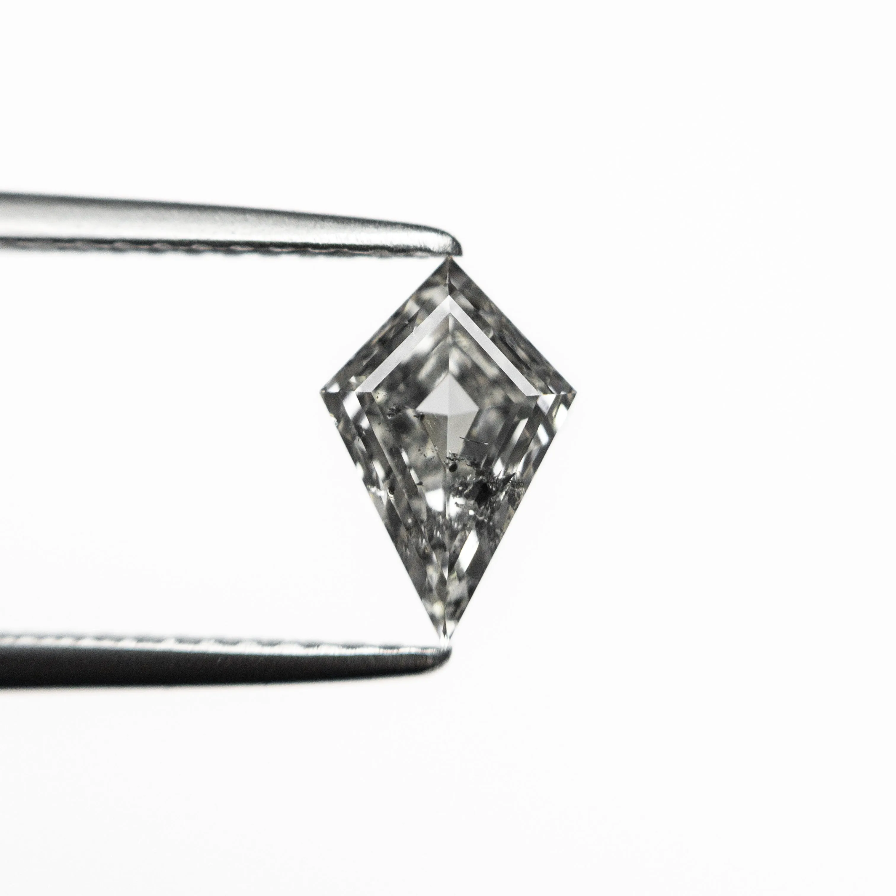 .85 CARAT CANADIAN SALT AND PEPPER DOUBLE CUT KITE DIAMOND