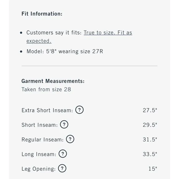ABERCROMBIE AND FITCH 90s STRAIGHT ULTRA STRAIGHT