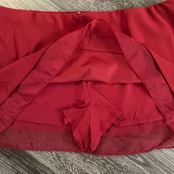 Abercrombie &amp; Fitch Red Mini Skirt New