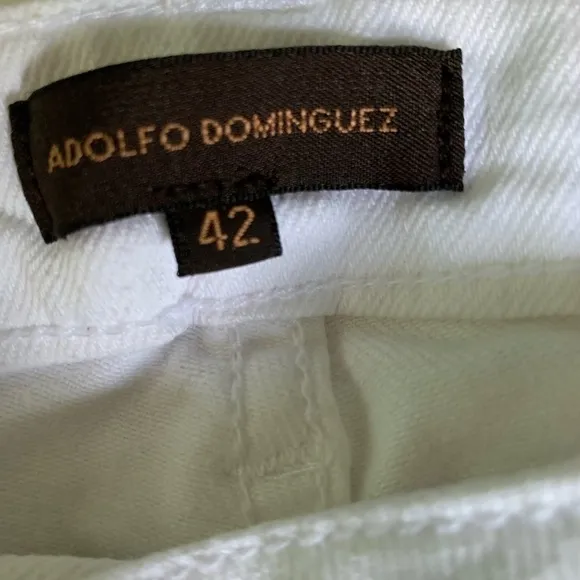 Adolfo Dominguez White Jeans
