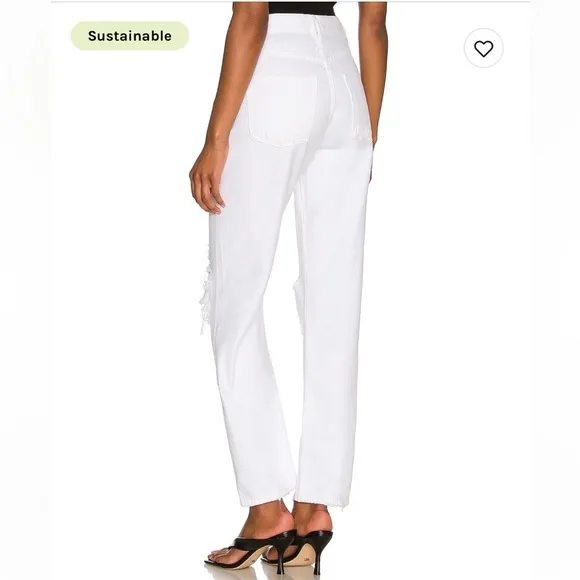 Agolde 90’s mid rise loose Vanish white jeans 23