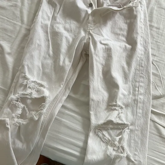 Agolde 90’s mid rise loose Vanish white jeans 23
