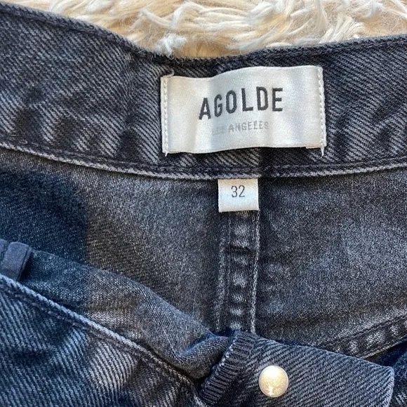 Agolde brand new Parker Cut-Off Denim Shorts