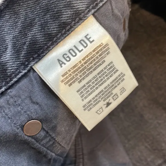 Agolde brand new Parker Cut-Off Denim Shorts