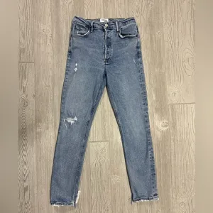 Agolde Nico Style A093B-3002 Cropped Skinny Split Hem Size 26
