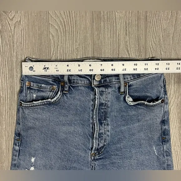 Agolde Nico Style A093B-3002 Cropped Skinny Split Hem Size 26