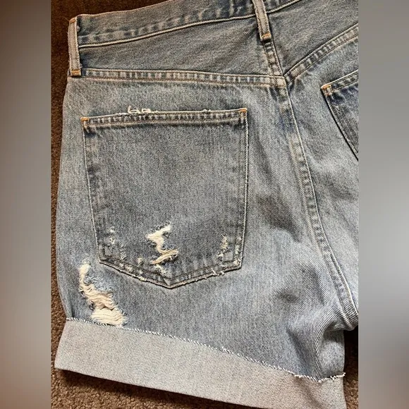 AGOLDE Women’s Medium Wash Jeans Shorts - Size 29