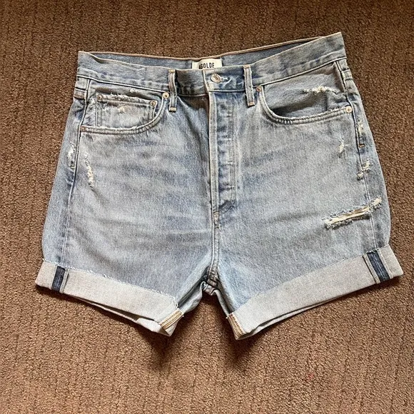 AGOLDE Women’s Medium Wash Jeans Shorts - Size 29