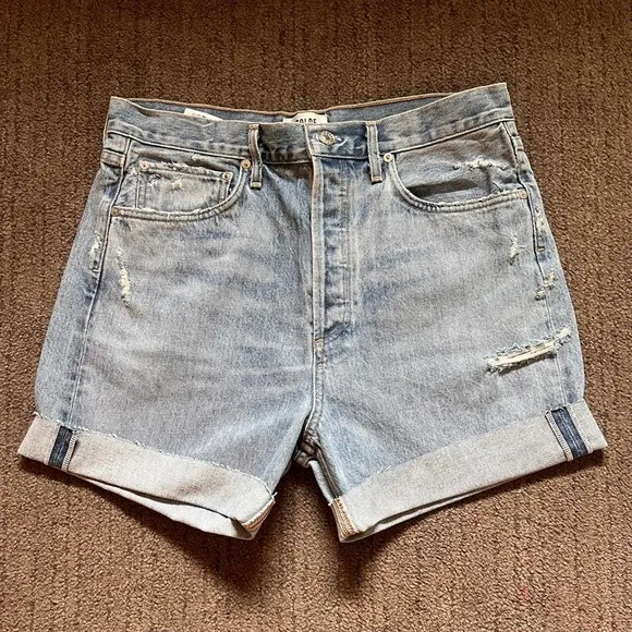 AGOLDE Women’s Medium Wash Jeans Shorts - Size 29