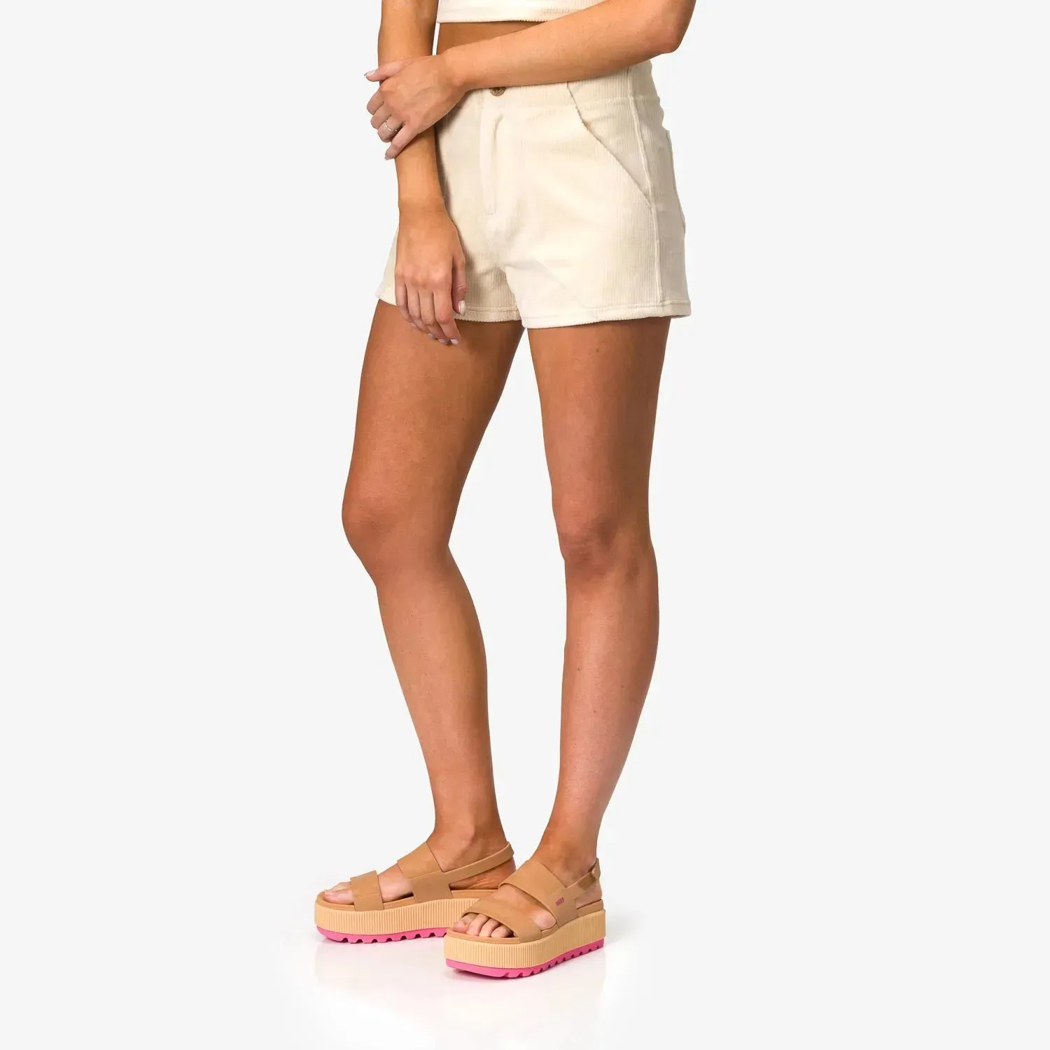 All Day Corduroy High Waist Short