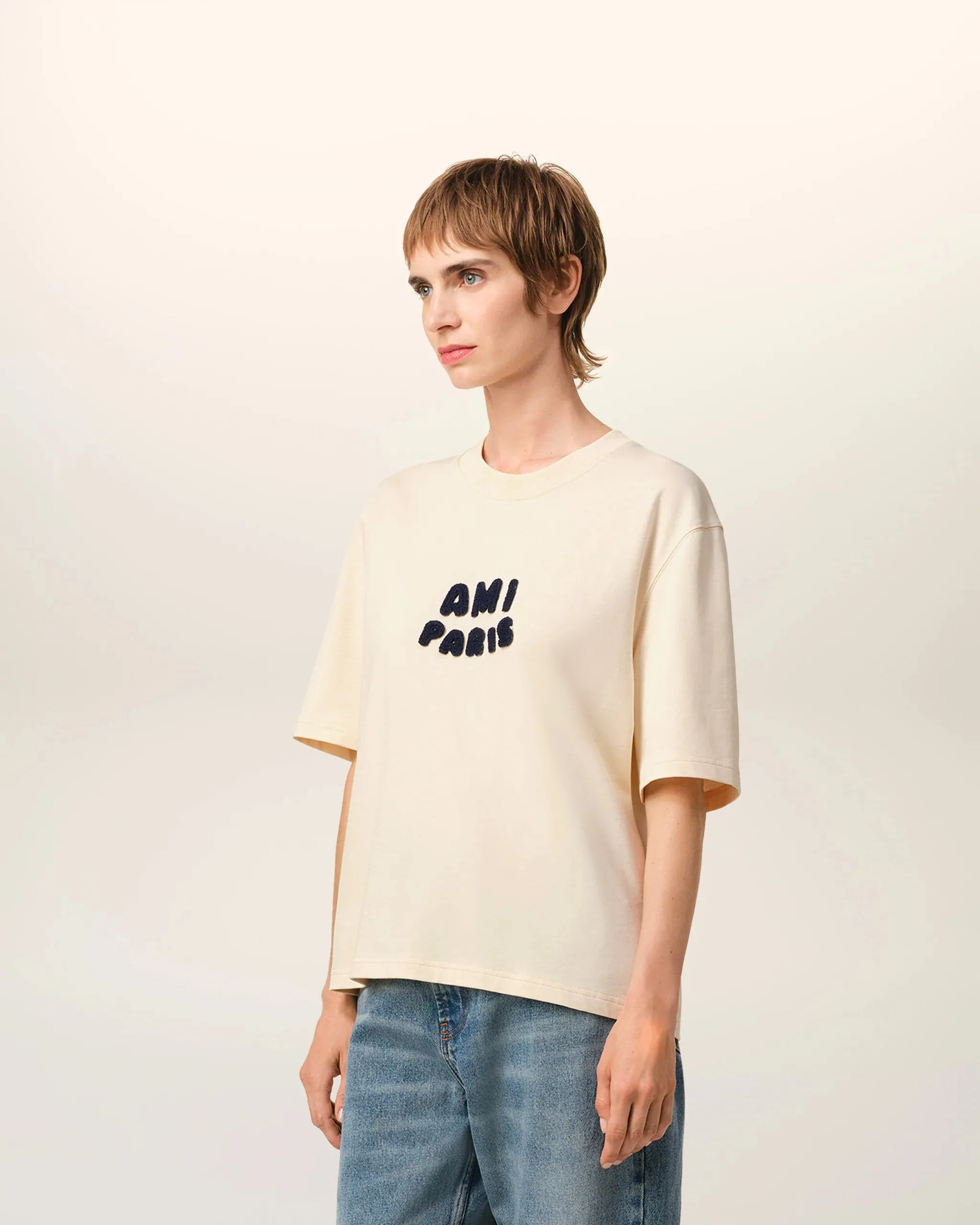 AMI PARIS PATCH T-SHIRT