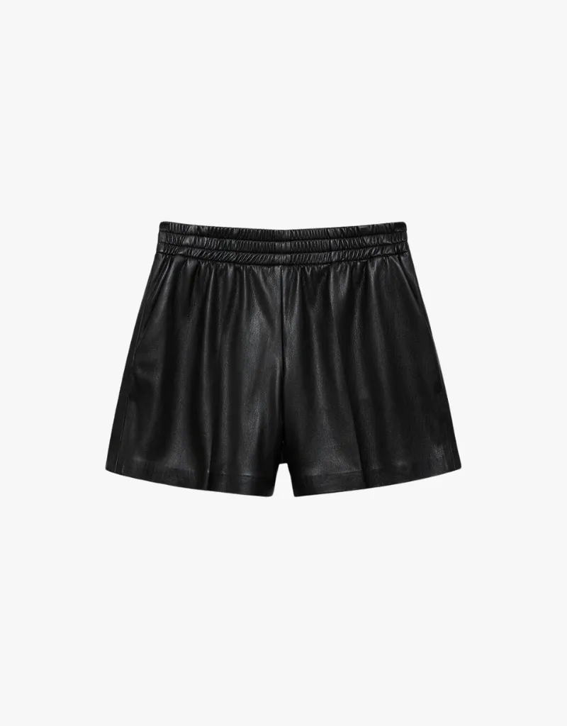 Anine Bing Kam Shorts in Black