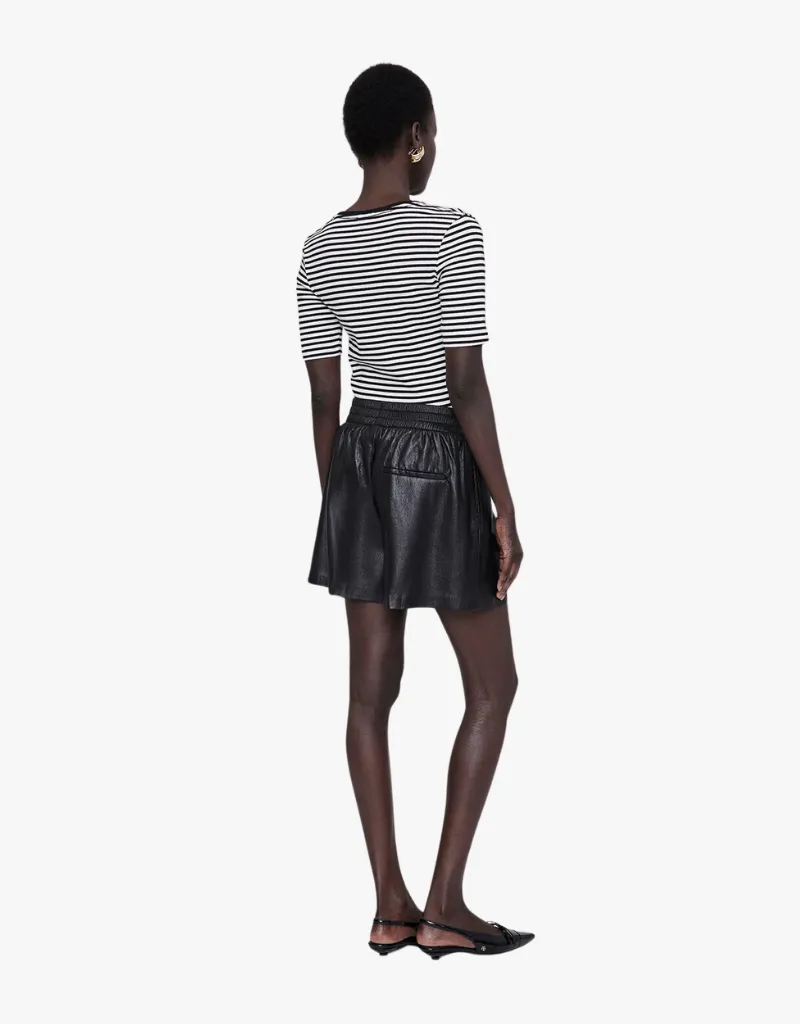Anine Bing Kam Shorts in Black
