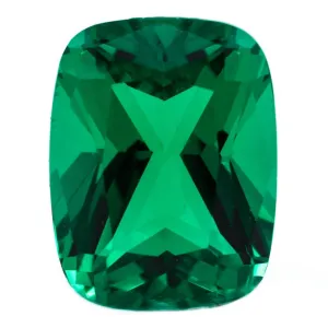 Antique Cushion FAB Lab-Grown Emerald Gems