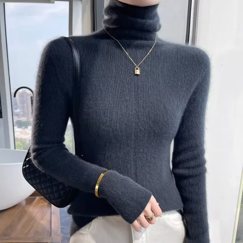 Athena - wool and cashmere turtleneck sweater
