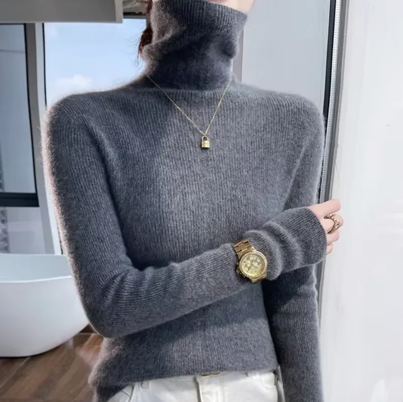 Athena - wool and cashmere turtleneck sweater