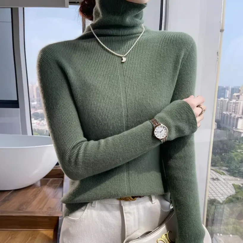 Athena - wool and cashmere turtleneck sweater