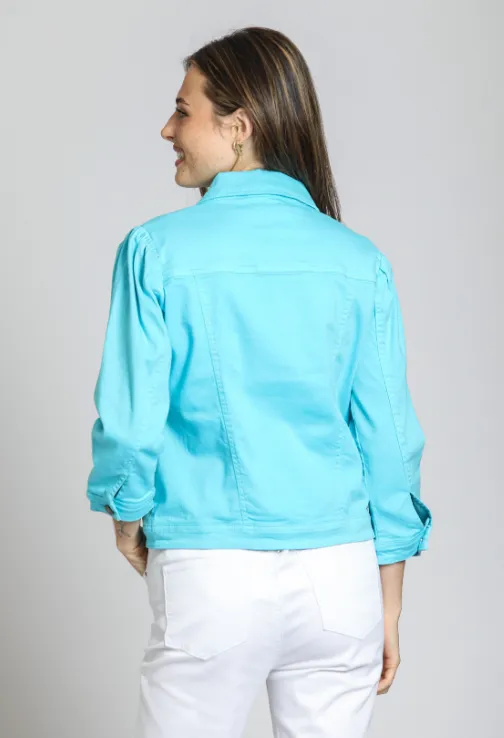 B152 - Puff Sleeve Jean Jacket