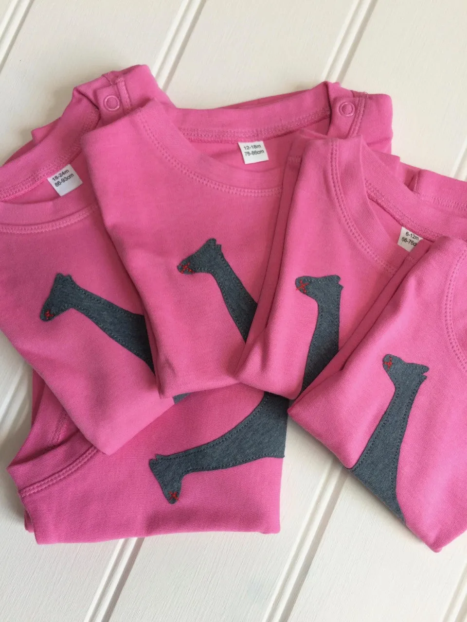 Baby Giraffe T-shirt - Pink