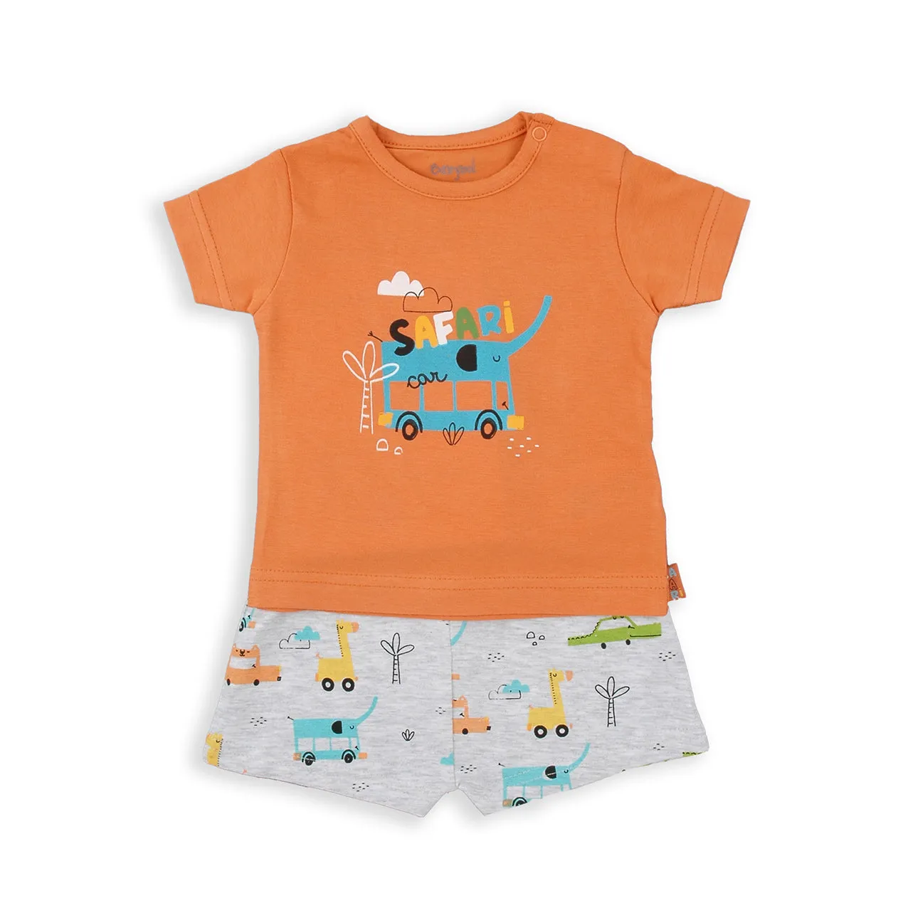 Babybol Safari Print Shorts & T-Shirt Set