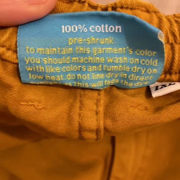 Big Bud Press Work  Pants mustard yellow work cotton work shorts. Size 1XL