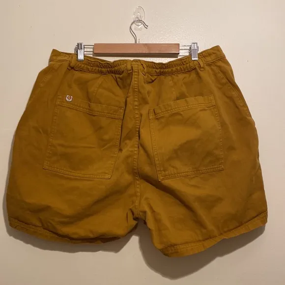 Big Bud Press Work  Pants mustard yellow work cotton work shorts. Size 1XL