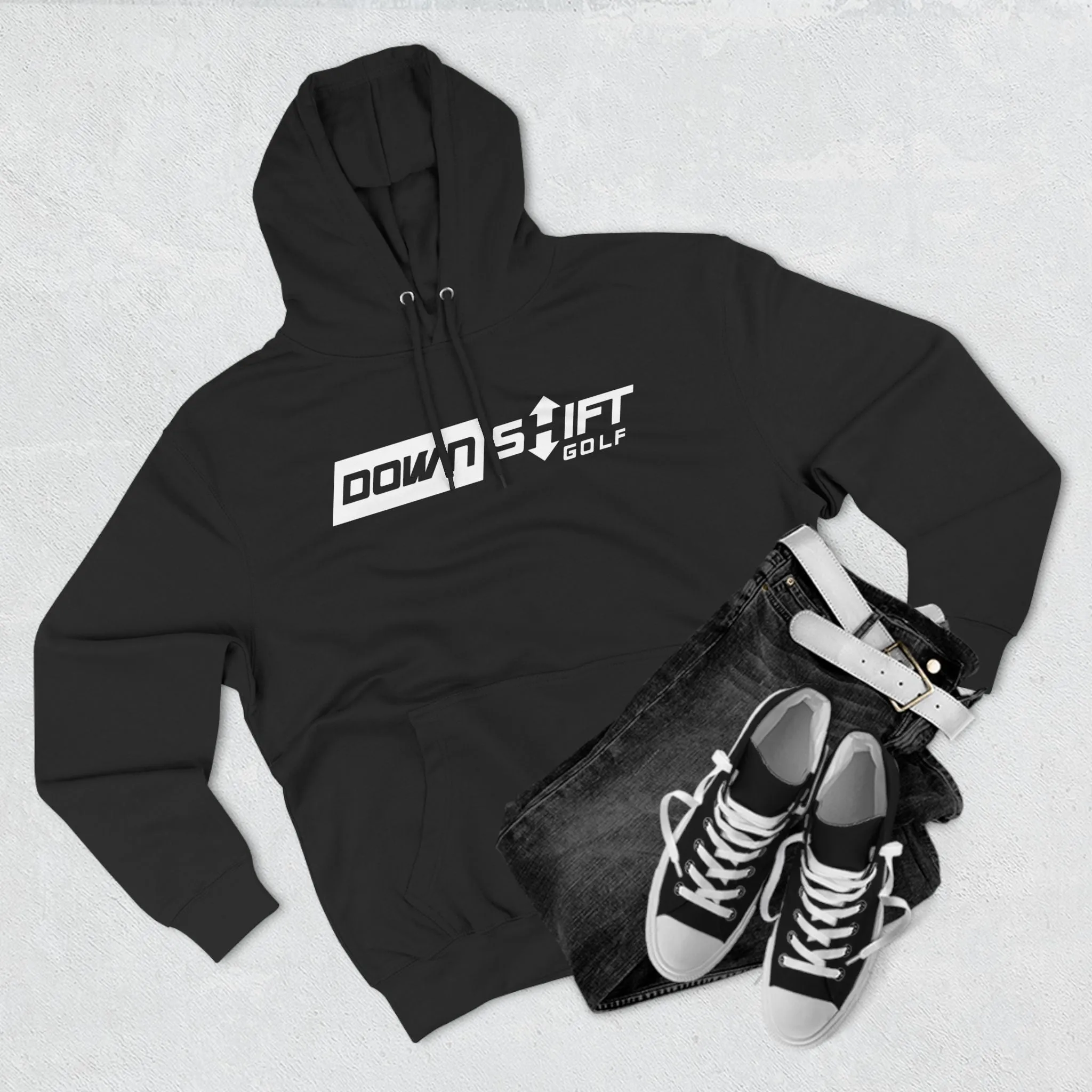 Big Downshift Logo Three-Panel Hoodie