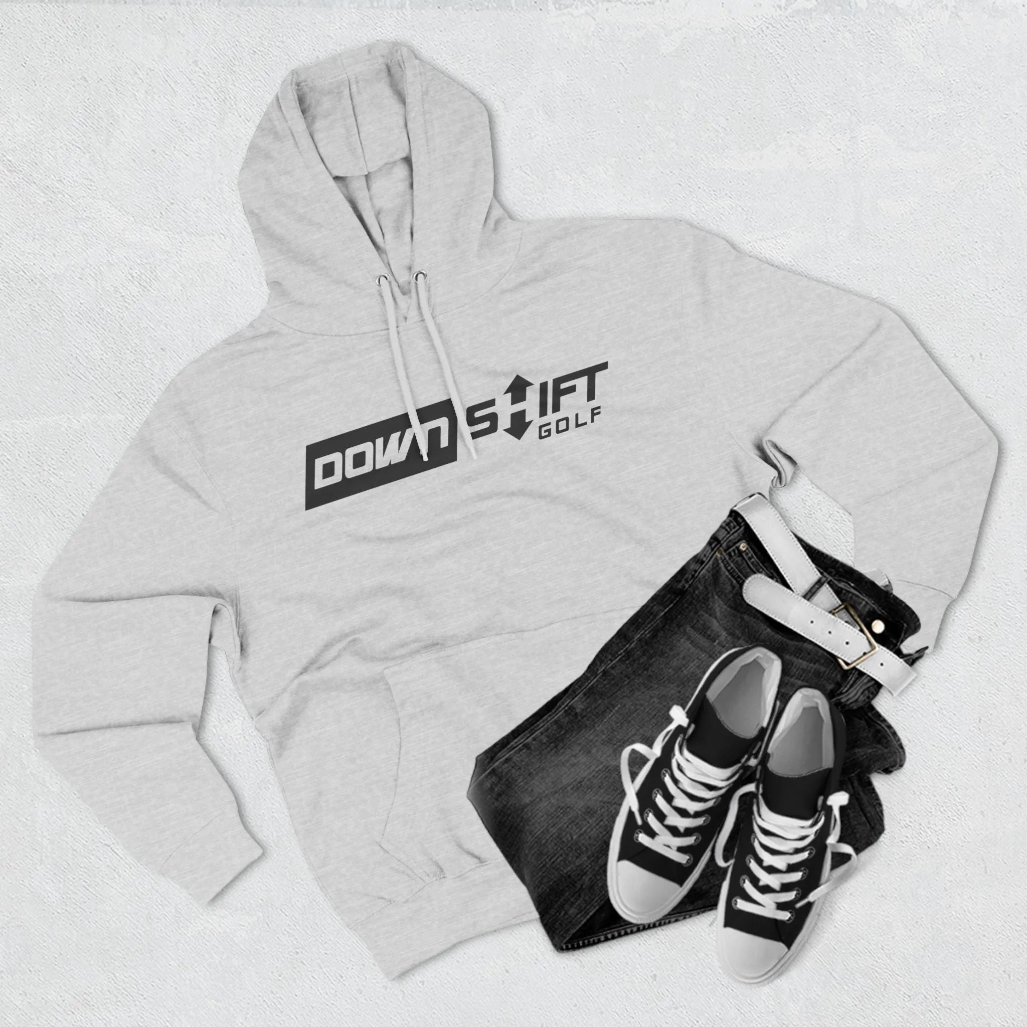 Big Downshift Logo Three-Panel Hoodie
