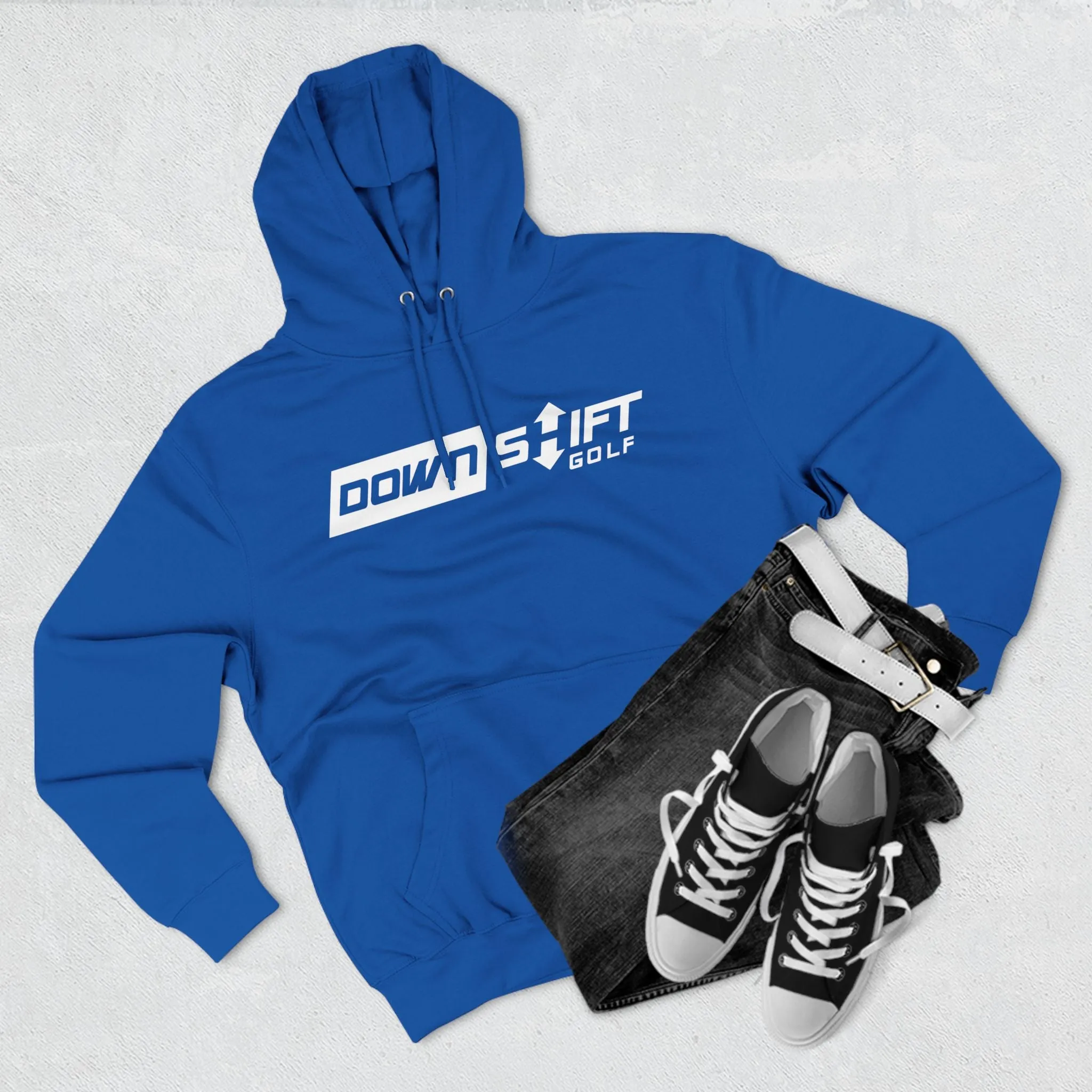 Big Downshift Logo Three-Panel Hoodie