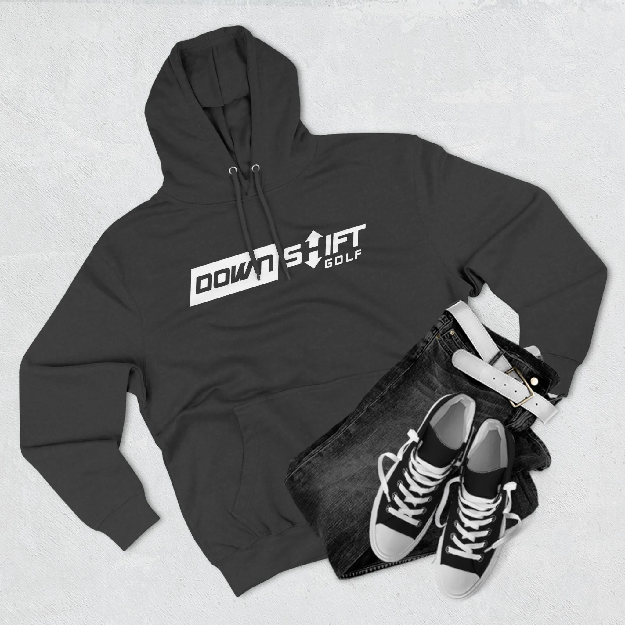 Big Downshift Logo Three-Panel Hoodie