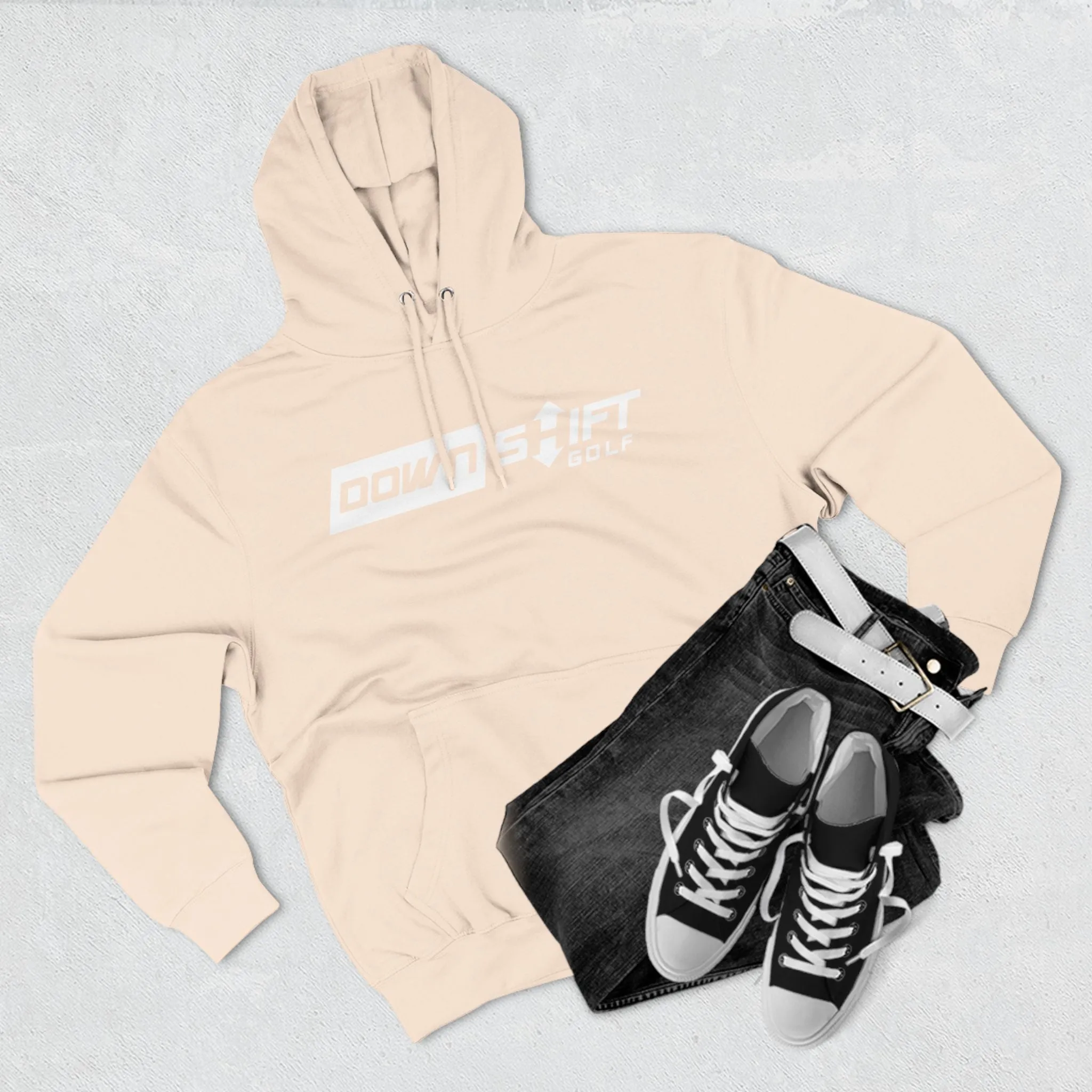 Big Downshift Logo Three-Panel Hoodie