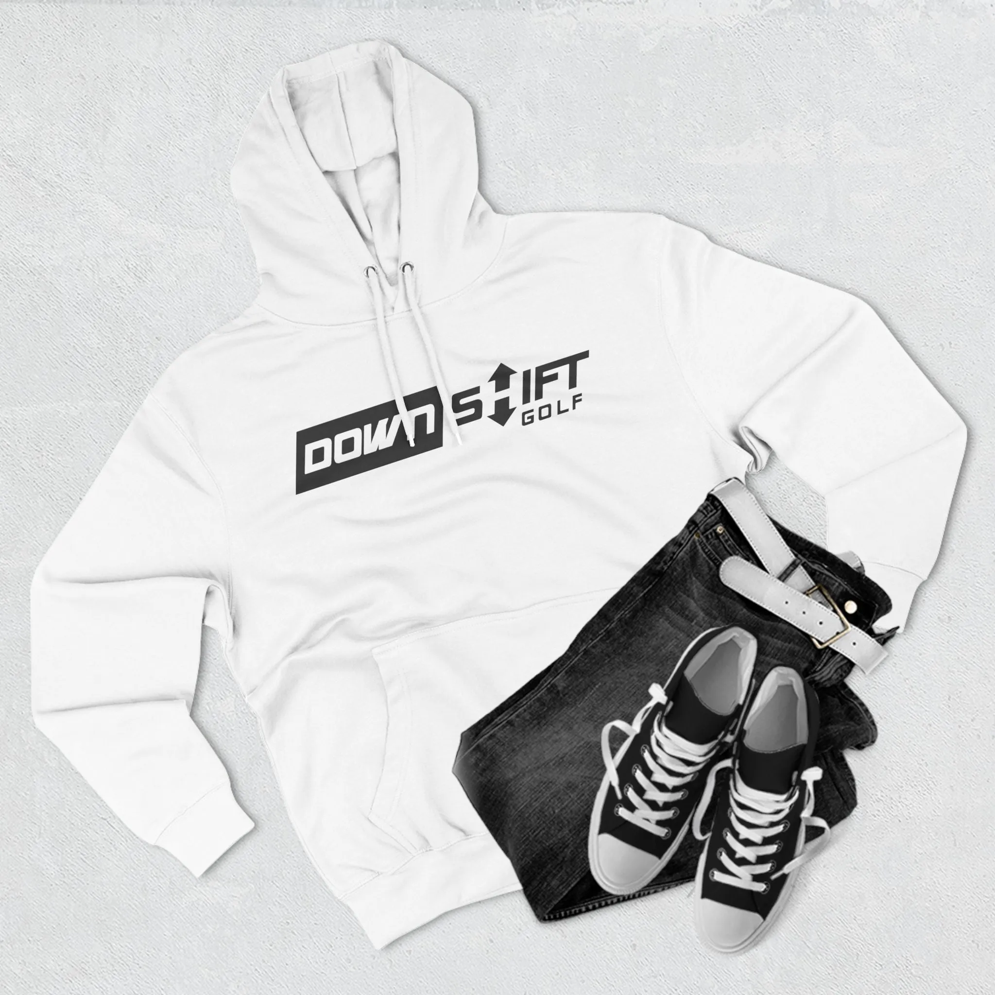 Big Downshift Logo Three-Panel Hoodie