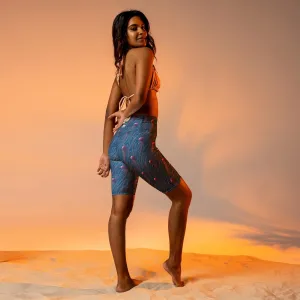 Biker Shorts - Blue and Violet Jellyfishes