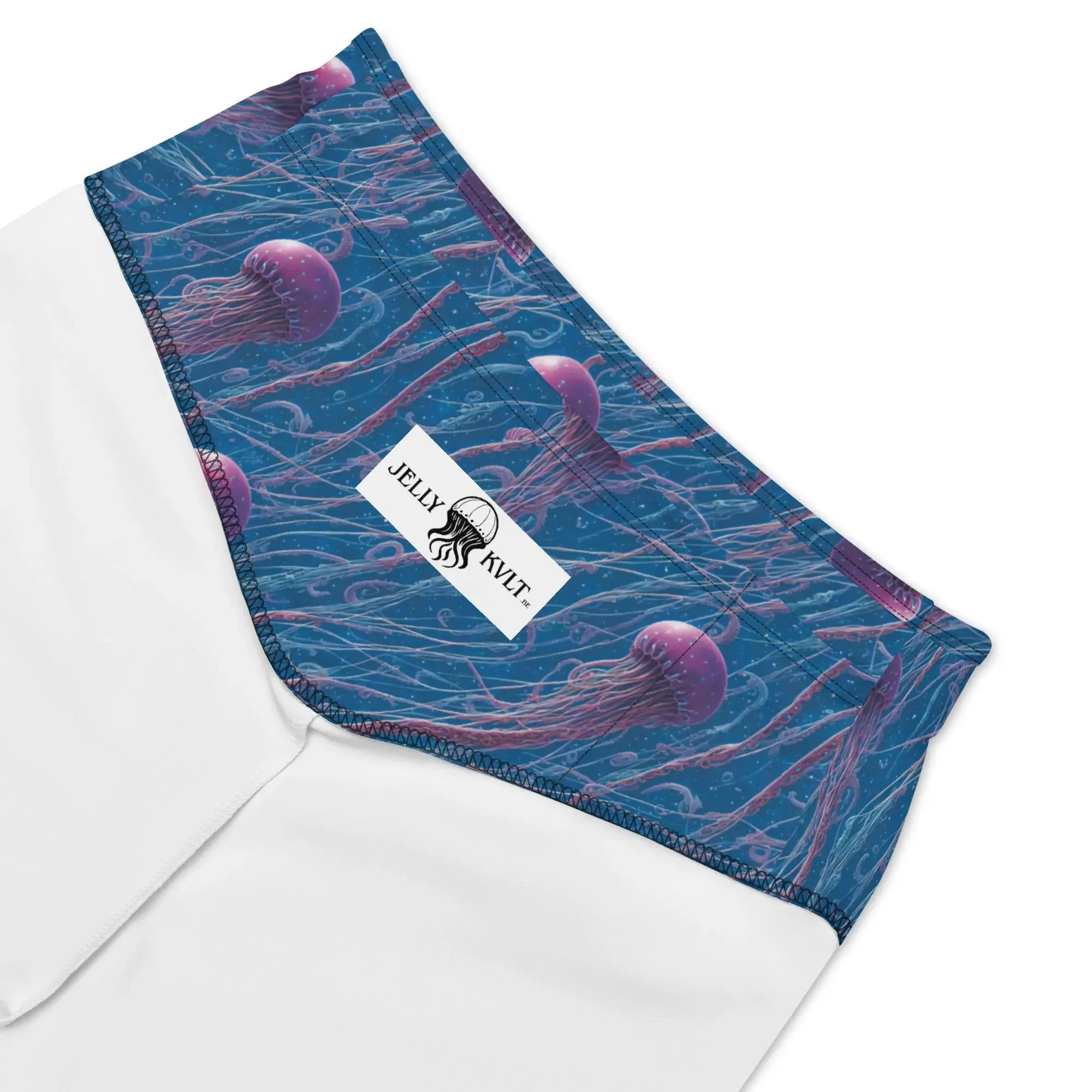 Biker Shorts - Blue and Violet Jellyfishes
