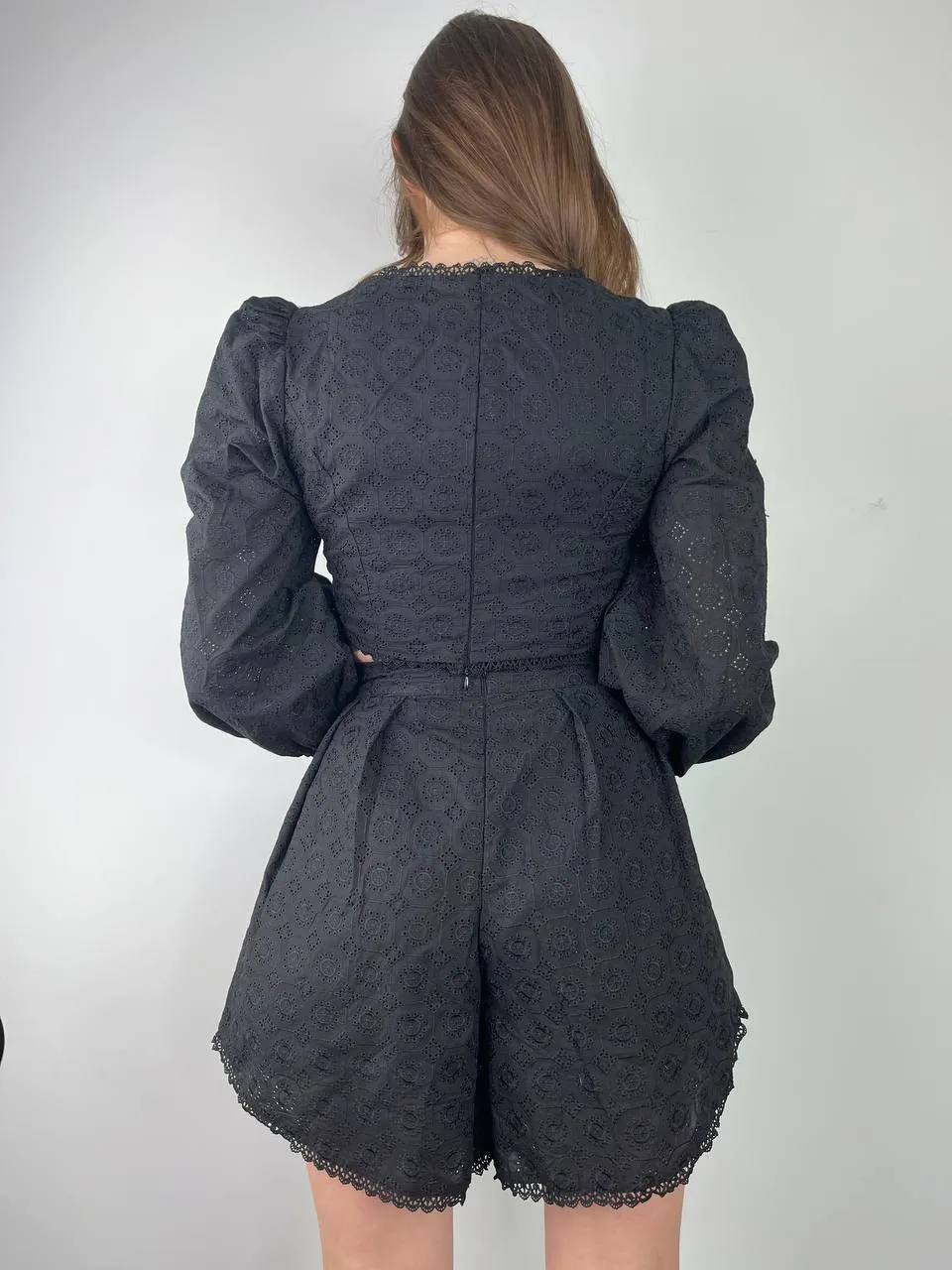 Black cotton suit LARA