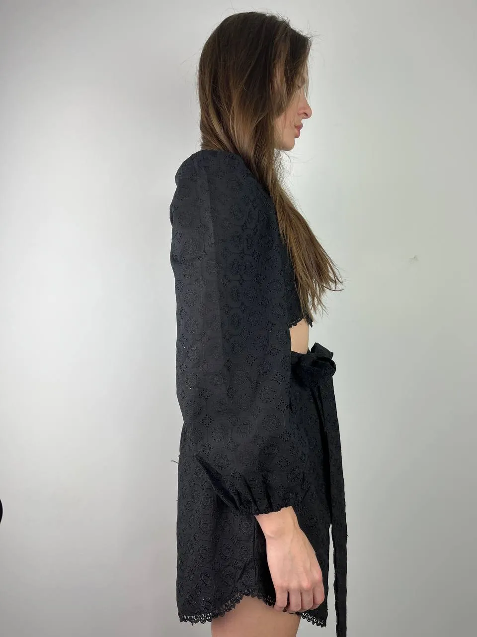Black cotton suit LARA