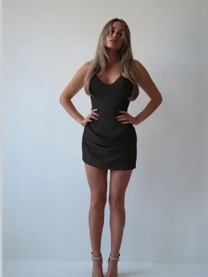 Black Cowl Dress