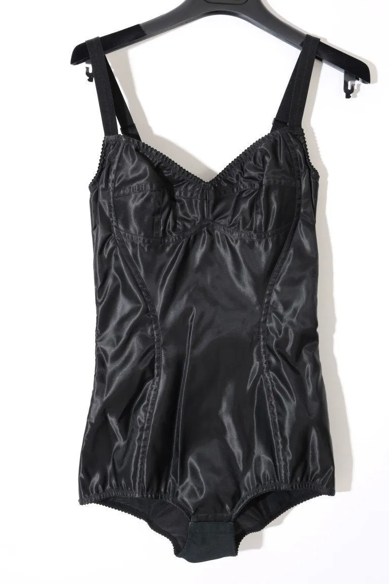 Black Stretch Romper Bodysuit
