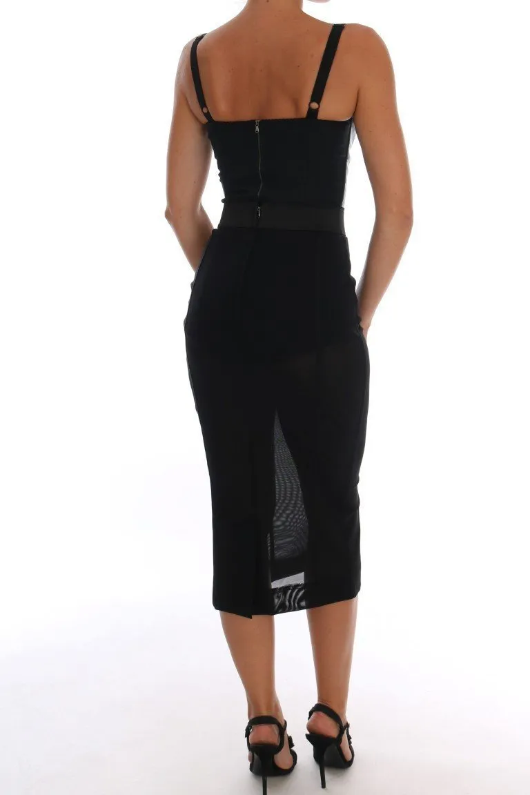 Black Stretch Romper Bodysuit