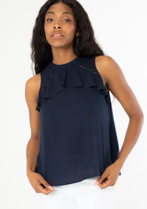 Blue Moon Tie Back Top